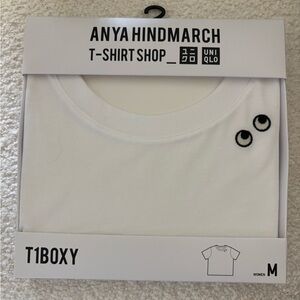 Anya Hindmarch x Uniqlo women White T-Shirt (brand new)